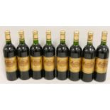 Chateau Batailley, eight bottles of Grand Cru Classe Bordeaux 1983.