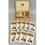 Nine packets of King Edward Invincible Deluxe cigars, eleven Corps Diplomatique cigars, and other
