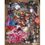 A substantial quantity of costume jewellery.