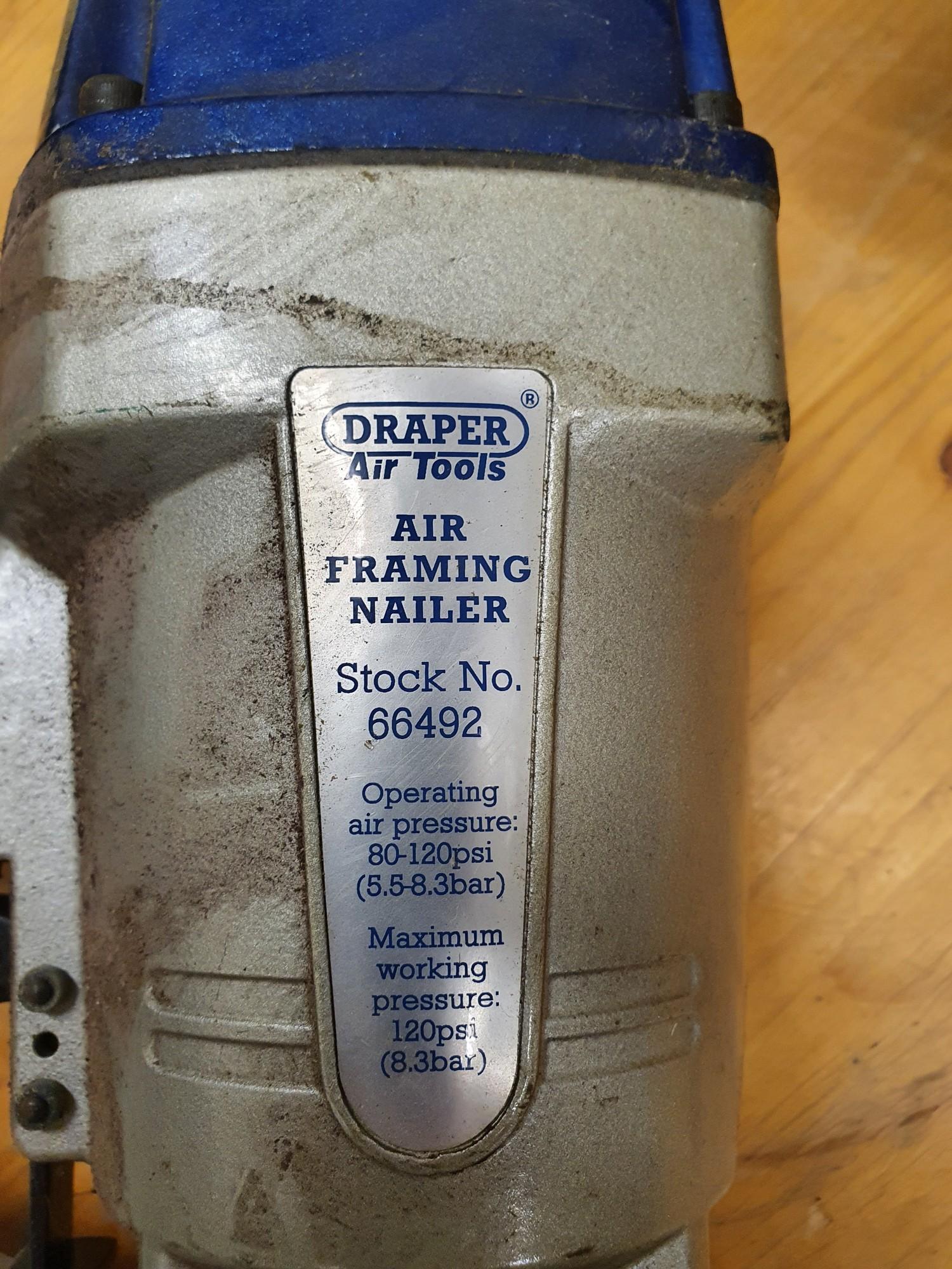 A Draper Air Framing Nailer, model 66492. - Image 3 of 3