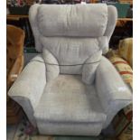 An electric operated reclining chair, 88cm wide, 105cm tall.