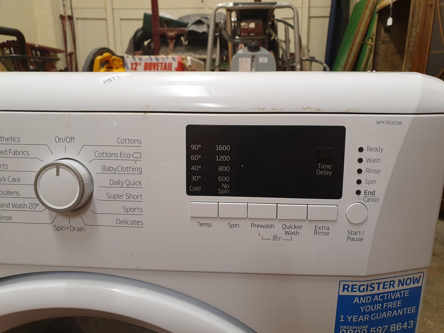 A Beko 7kg washing machine, model WM74165W. - Image 2 of 4