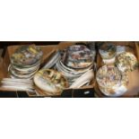 A large quantity of Royal Doulton and other limited edition plates, mainly with certificates (
