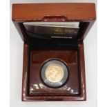 A 2013 proof sovereign, booklet, case.