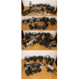 A selection of cameras, lenses and accessories, to include Praktica MTL 3, Prinz Flex M-1, Minolta