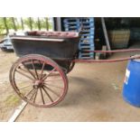 An Edwardian Governess Cart (c 1901 to 1907), built by Henry Woodiwiss, of Bakewell, Derbyshire.