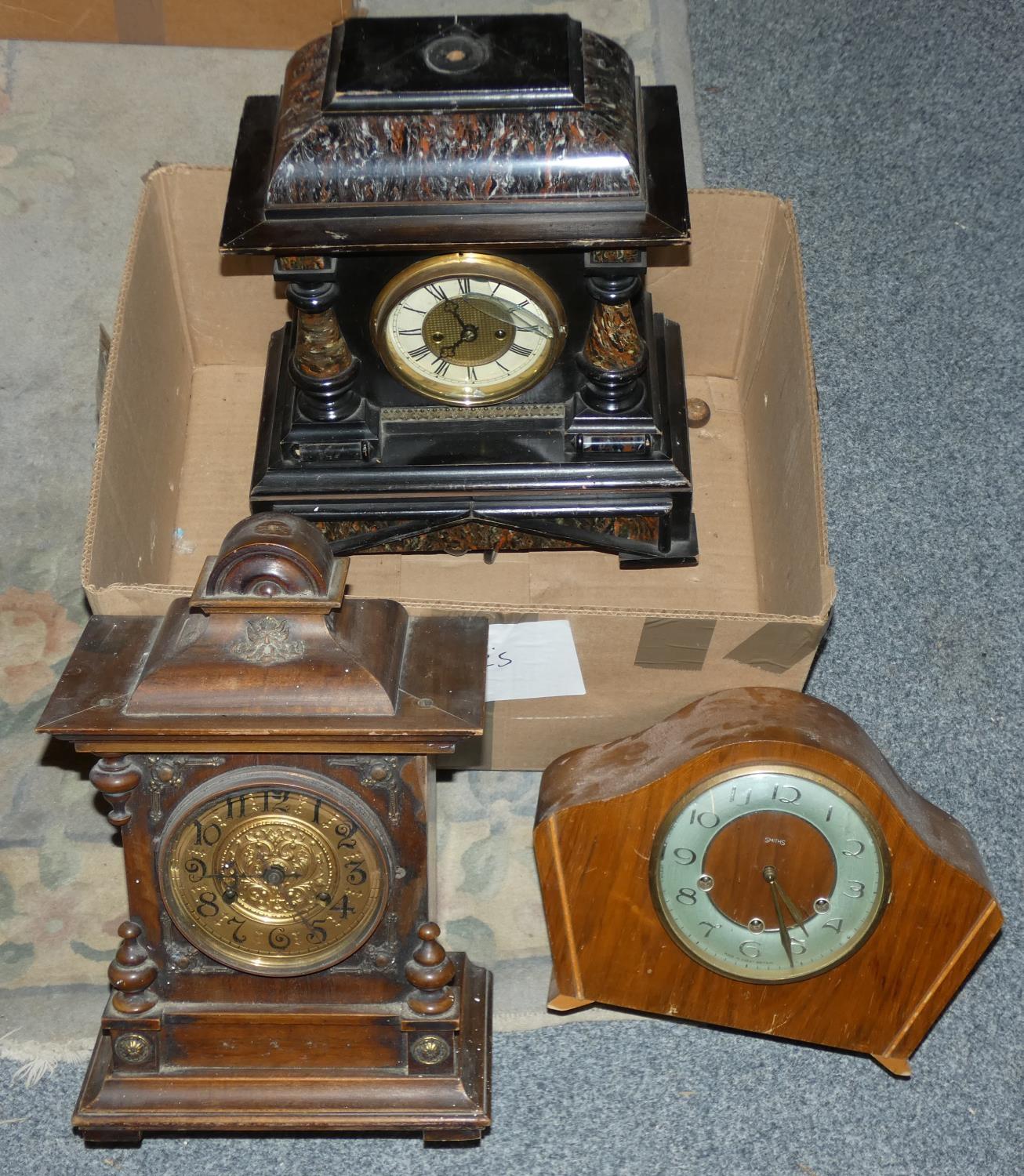 3 boxes of mantle and carriage clocks (3). - Image 4 of 4