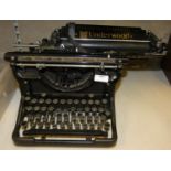 An early Underwood typewriter.