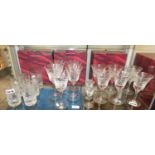 A suite of Royal Brierley etched glassware with boxes (19).