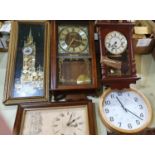 3 boxes of clocks to include, wall, mantle, travel and alarm clocks (3).