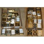 A selection of mainly quartz carriage clocks in 2 boxes (2).