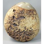 G.W.C. (Pen-y-Bryn Ceramics), a large textured pottery seed pod vase, height 27cm.