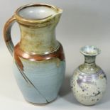 Richard Cheshire (1944 - 2010), a stoneware jug, for CWM Pottery, dated 1988, height 25cm,