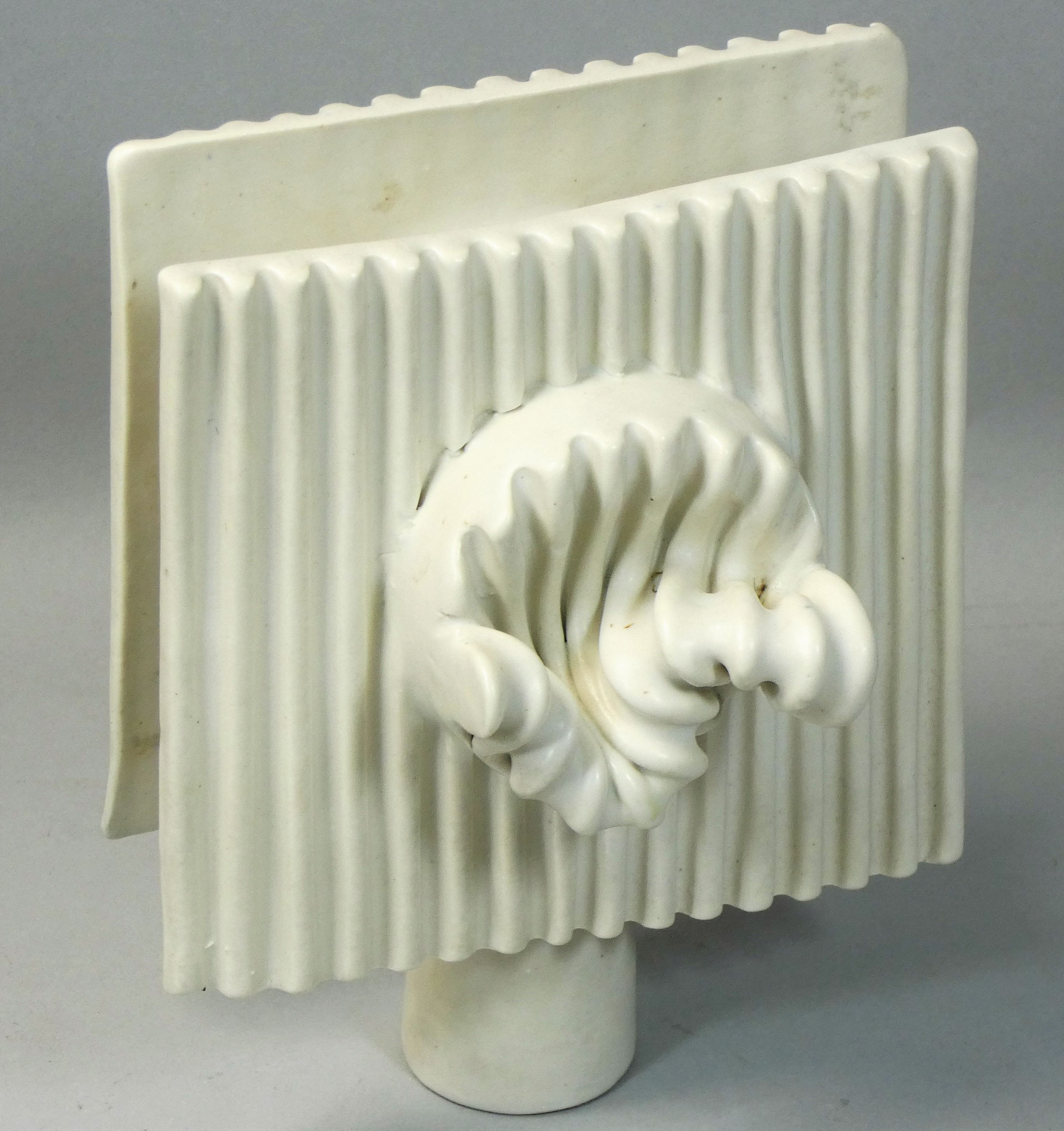 Peter Wright (1919 - 2003), a porcelain sculpture, with incised and applied relief decoration