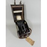 Of Royal Air Force interest; a mahogany cased bubble sextant, model MK.IX, serial No. 3478/44,