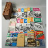 A small case of 8 Ian Allan ABC Spotters books (1959-64), a loco-shed directory (1964), Observers