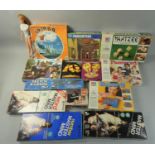 A collection of boxed early board games and puzzles to include Pageant 500, Sketch-A-Graph Mk.2, ?