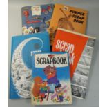 5 scrapbooks containing many varied items to include, platform tickets (80), train tickets, coloured