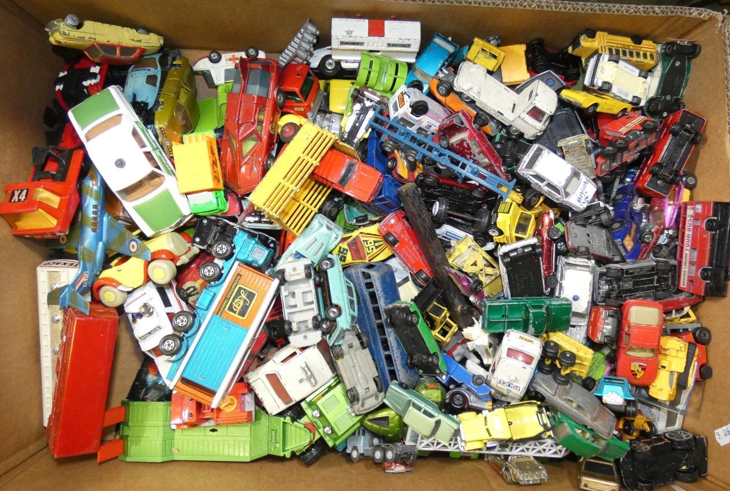 Various Makers - a collection of unboxed die-cast models, to include Matchbox, Dinky, Corgi and