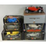 Bburago - six boxed die-cast models, to include No. 118 Alfa Romeo 2300 Spider 1932, No. 124 Bugatti