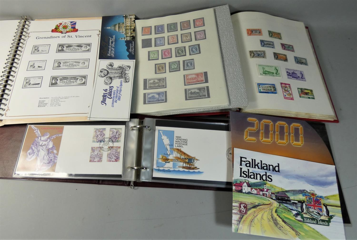 A varied collection of stamp albums and covers, mainly Commonwealth, to include New Zealand, Hong