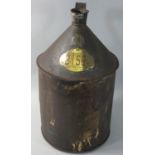 A 2 gallon conical can with brass plaque "London and North Eastern Railway, 2156 Southern Scottish