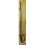 An 1879 Pattern Martini Henry Artillery sawback bayonet, with 65cm blade, with various War