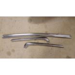 A Mercedes W126 chrome three piece rear bumper, used but good.