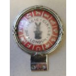 The Magic Circle, London car bumper badge, by Beaulah, with perspex cover.