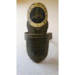 A metal and enamel Cyclist's Touring Club headstock badge, J. H. Neale, Whitton, Middx.