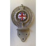 A vintage RAC Association bumper badge, by Collins of London, number N61701, with 1925 disc to the