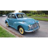 1951 Morris Oxford MO, 1500 cc. Registration number VAS 908. Chassis number SM0/70030 (V5C states