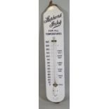 A vitreous enamel advertising thermometer, Stephens' Inks, glass broken, with spare thermometer,