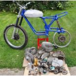 Believed c. 1973 Wassell Antelope project, Sach 122cc. Registration number not registered. Frame