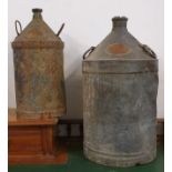 Two Carless, Hope Chemical Works, Petroleum Spirit cans, 50 and 40 cm (2).