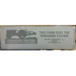 A single side tin Ferguson Tractor advertising sign, 47 x 132 cm.