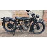 1927 Sunbeam Model 9, 493 cc. Registration number RA 1513. Frame number not found, see text.