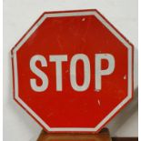 A single sided hexagonal Stop sign, 70 cm.