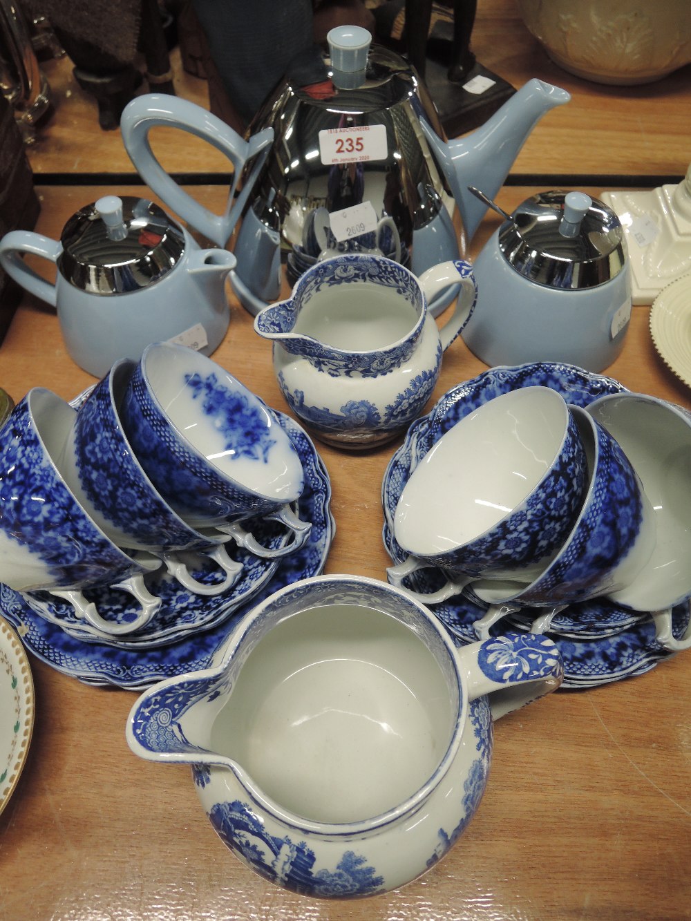 A selection of tea wares including cups and saucers etc