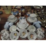 A selection of ceramics including Gibsons lustre ware and Royal Doulton Langdale