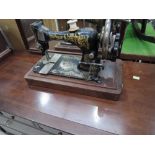 A vintage Singer sewing machine