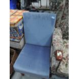 A blue dralon nursing chair