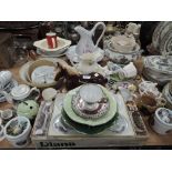 A selection of ceramics including Crown Devon, Tuscan and Meakin