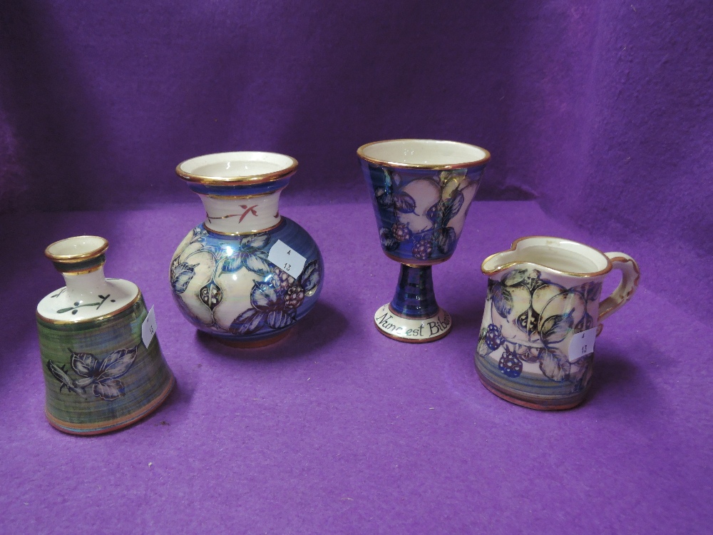 A selection of Lancaster pottery pieces by Alvin Irving
