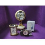 A selection of clocks and barometer including Charles Frodsham
