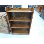 An early 20th Century mahogany low bookcase