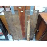 A vintage wooden drawing board