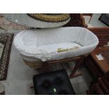 A traditional moses basket