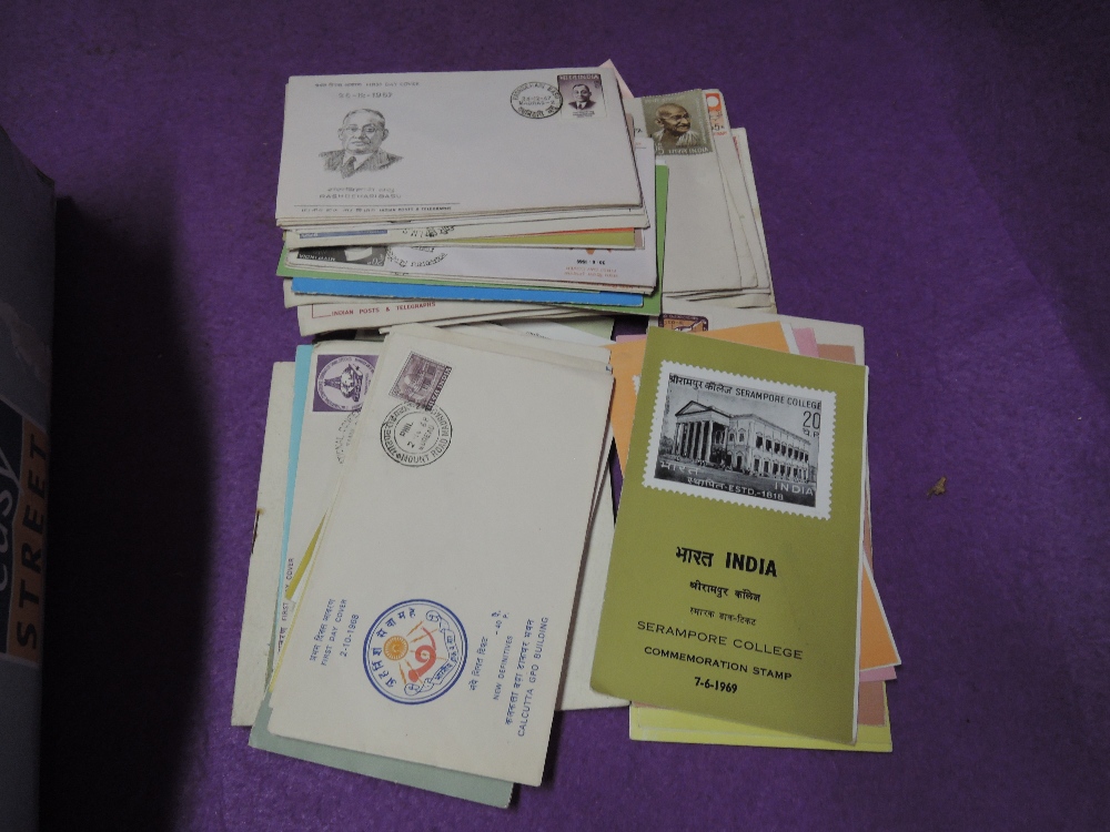 A selection of Indian letterheads stamps and similar