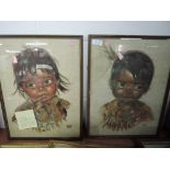 Two vintage Canadian prints after Audrey Young Oppel